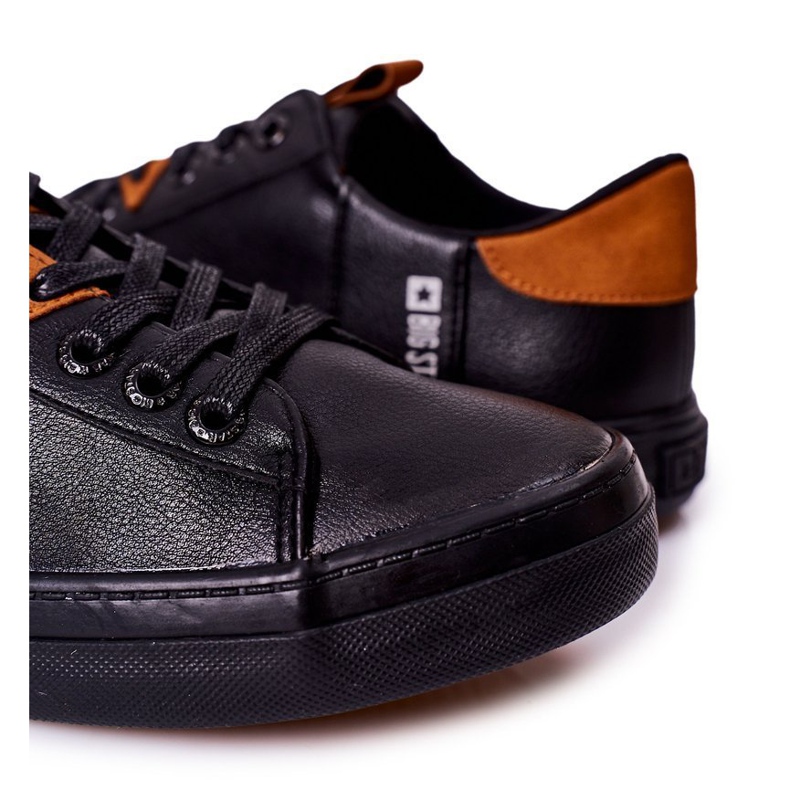 Baskets en cuir pour hommes Big Star GG174026 Noir le noir 1