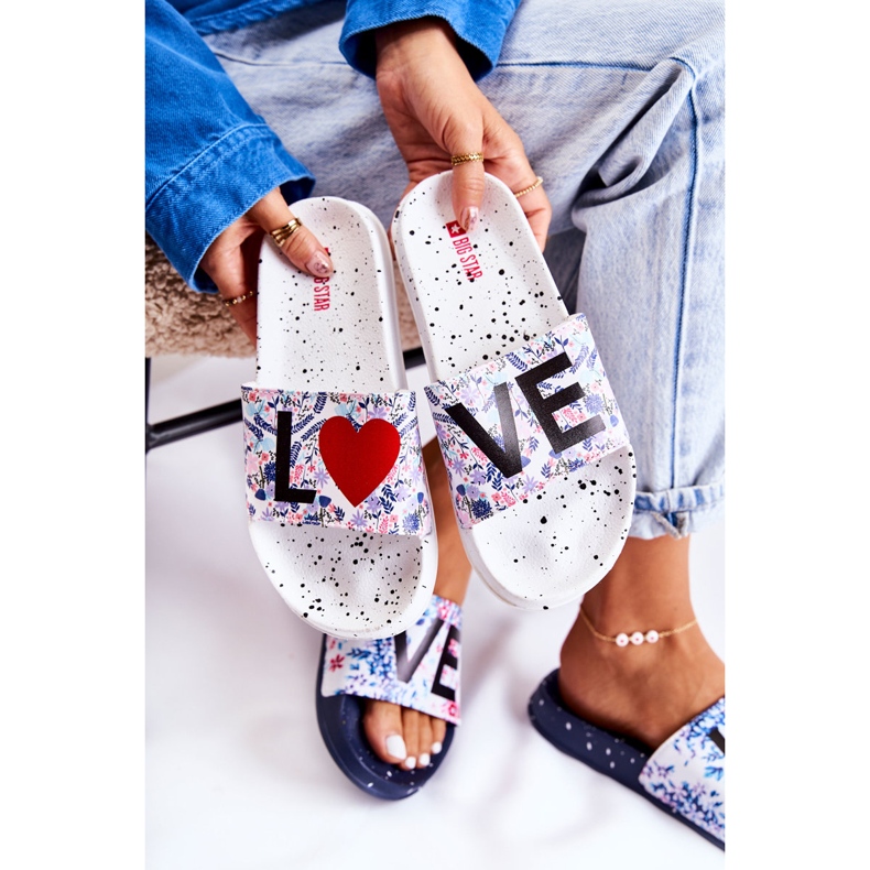 Chaussons Femme Big Star Love Blanc DD274A256 blanche 2