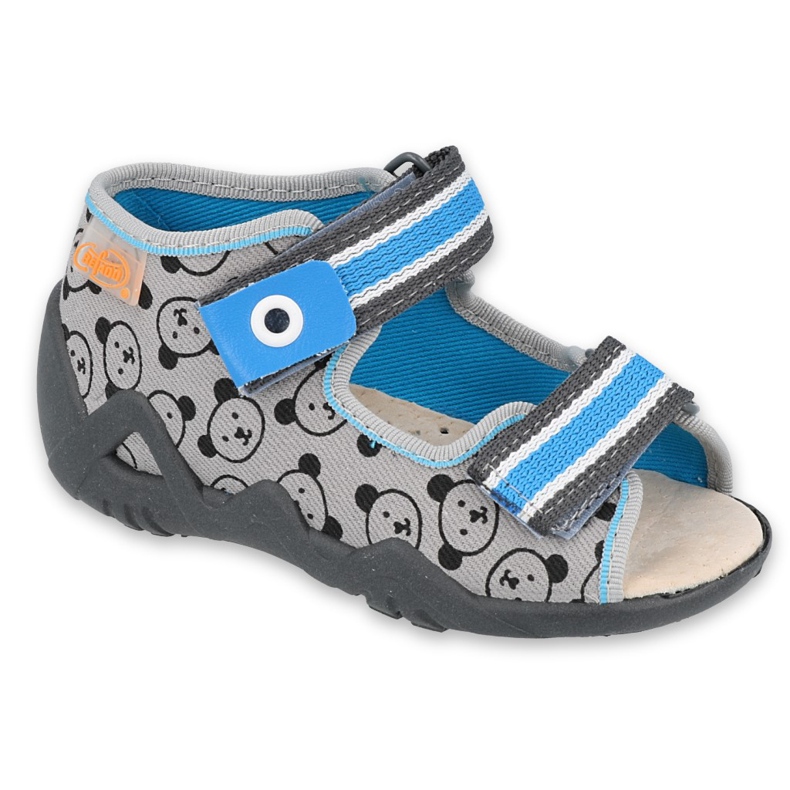 Chaussures enfant Befado jaune 350P017 bleu gris 1
