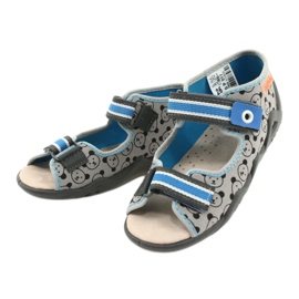 Chaussures enfant Befado jaune 350P017 bleu gris 3