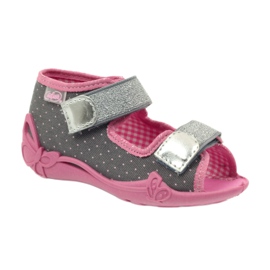 Chaussures pour enfants Befado 242P082 rose argent gris 4 Chaussures pour enfants Befado 242P082 rose argent gris 4