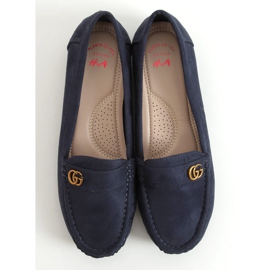 Mocassins femme bleu marine H8192 Azul 1