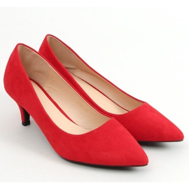 Escarpins femme talon bas rouge L387 Rouge 1