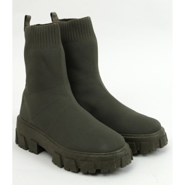 Bottines chaussettes vertes PP01P Vert 1