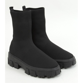 Noir PP01P Bottines chaussettes noires le noir 1
