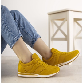 Baskets moutarde de Parila jaune 1