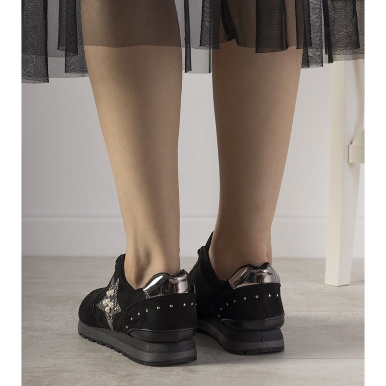 Baskets de sport noires ornées de clous Ruler 1