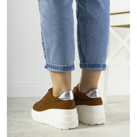 Baskets de sport marron à semelle haute Rapter brun 2 Baskets de sport marron à semelle haute Rapter brun 2