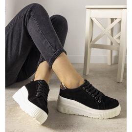 Baskets de sport noires à semelle haute Rapter 1