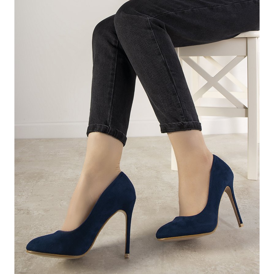 Escarpins bleu marine hot sale