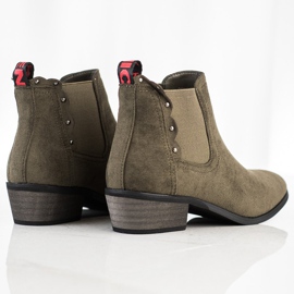 J. Star Bottines vertes sur un poste bas 3