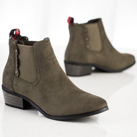 J. Star Bottines vertes sur un poste bas 4