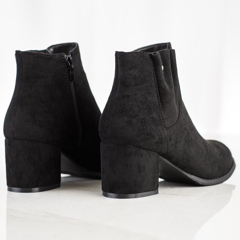 J. Star Bottines décontractées en daim noir 1