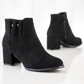 J. Star Bottines décontractées en daim le noir 2