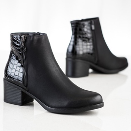 J. Star Bottes avec insert imprimé serpent le noir 2