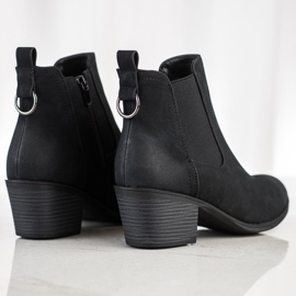 J. Star Bottes confortables sur un poste bas le noir 4