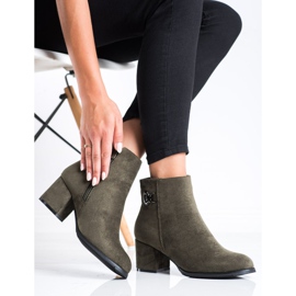 J. Star Bottes à talons hauts vert 1