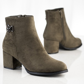 J. Star Bottes à talons hauts vert 3