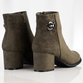 J. Star Bottes à talons hauts vert 4