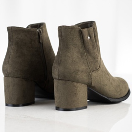 J. Star Bottines décontractées en daim vert 1
