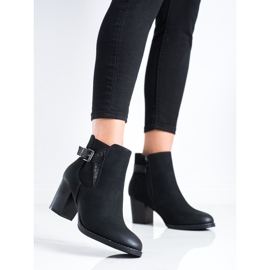 J. Star Bottes sur un poteau avec une boucle décorative le noir 2