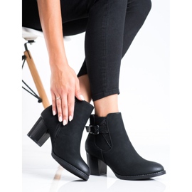 J. Star Bottes sur un poteau avec une boucle décorative le noir 3