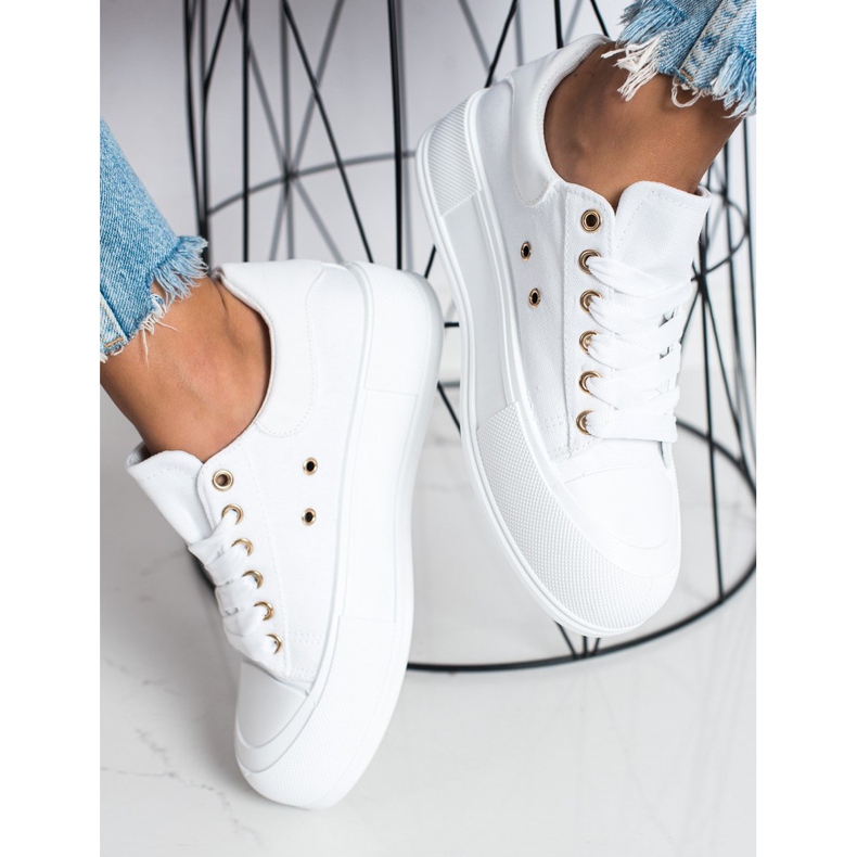 Goodin Baskets classiques sur la plate-forme blanche 1