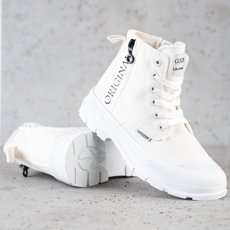 Goodin Baskets montantes originales blanc 1
