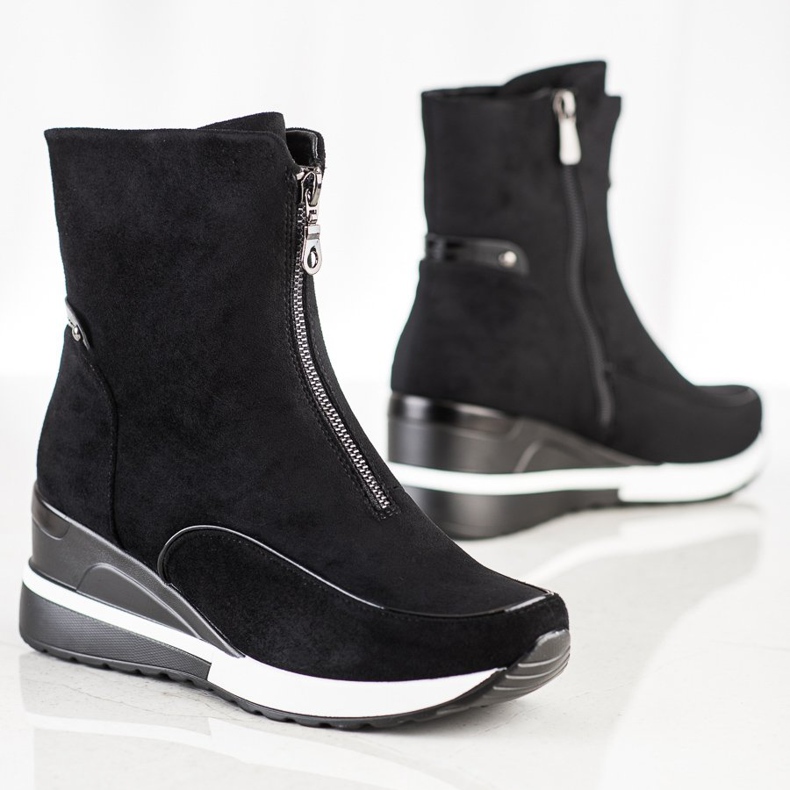 Bottes hautes noires VINCEZA 1