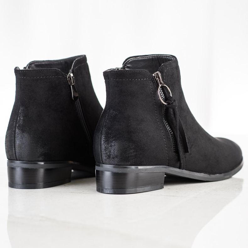 Bottes avec fermeture éclair décorative VINCEZA le noir 1
