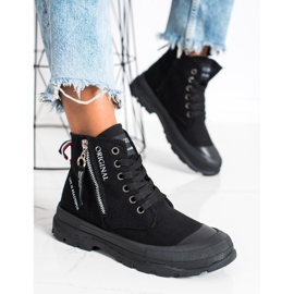 Goodin Baskets avec fermeture éclair décorative noir 2