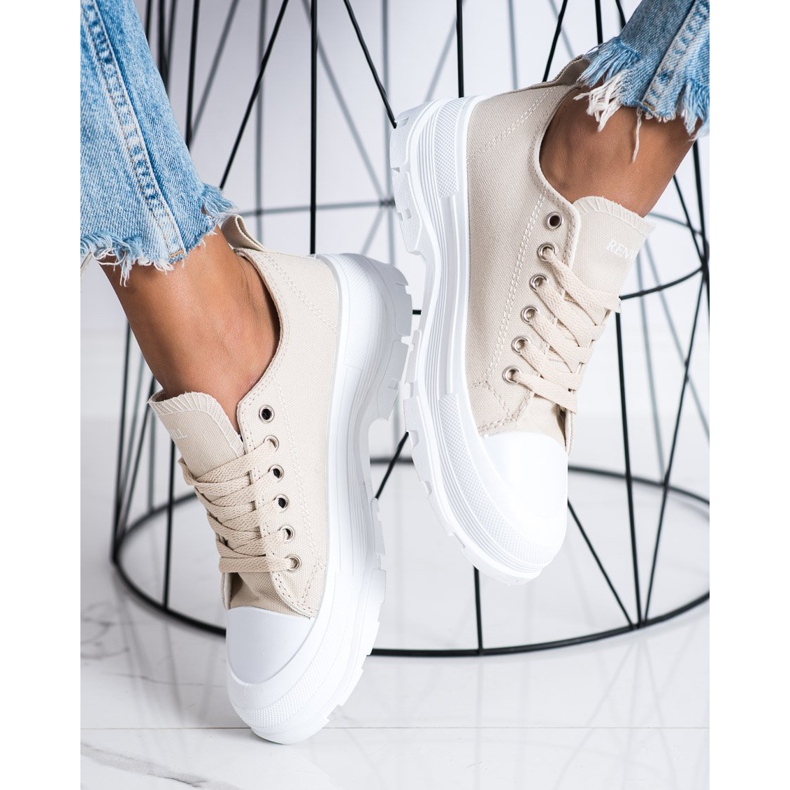 Goodin Baskets sur la plate-forme beige 2