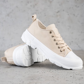 Goodin Baskets sur la plate-forme beige 1