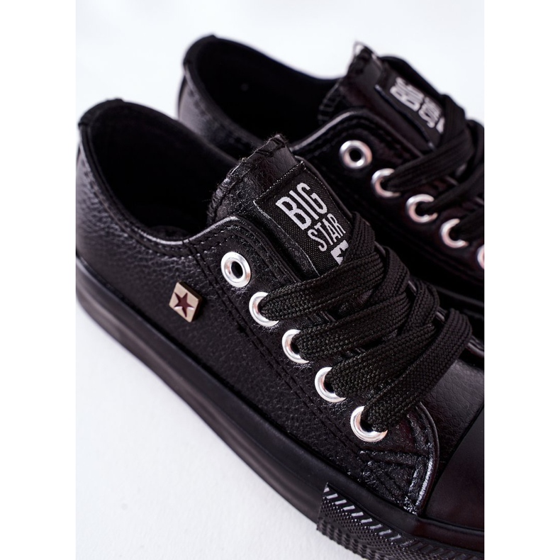 Baskets en cuir pour enfants Big Star FF374304 Noir 1