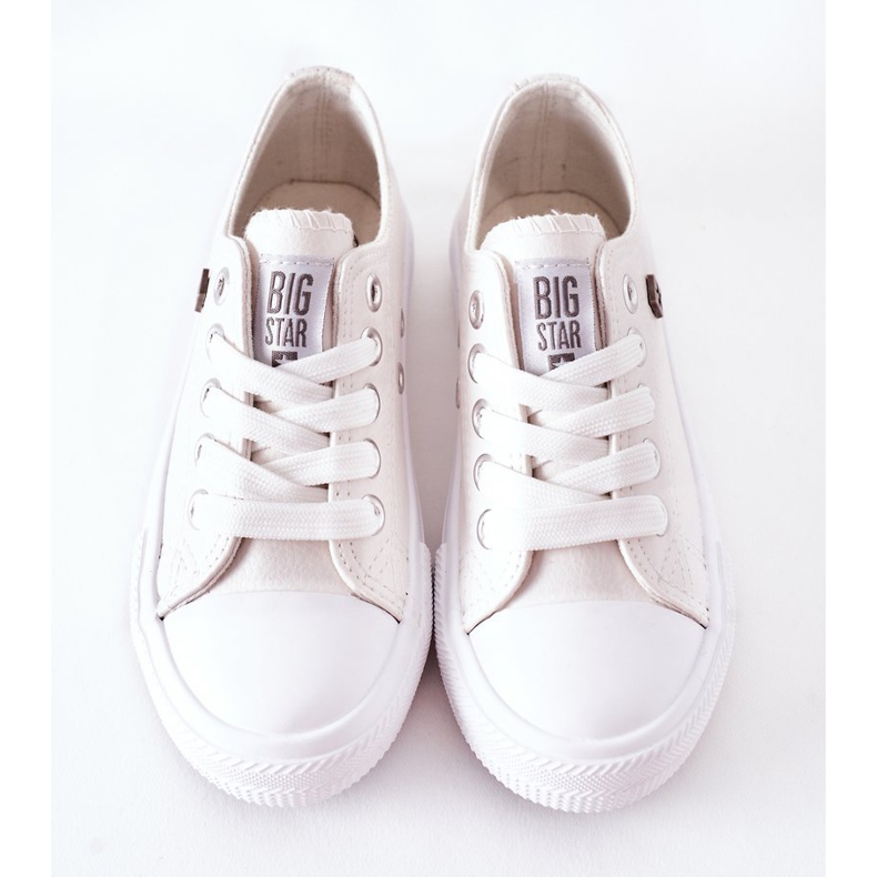 Baskets en cuir pour enfants Big Star FF374300 Blanc 1