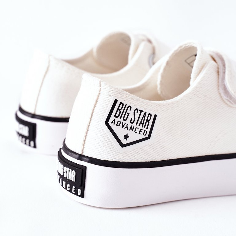 Baskets Enfant Avec Velcro Big Star FF374061 Blanc blanche 2 Baskets Enfant Avec Velcro Big Star FF374061 Blanc blanche 2