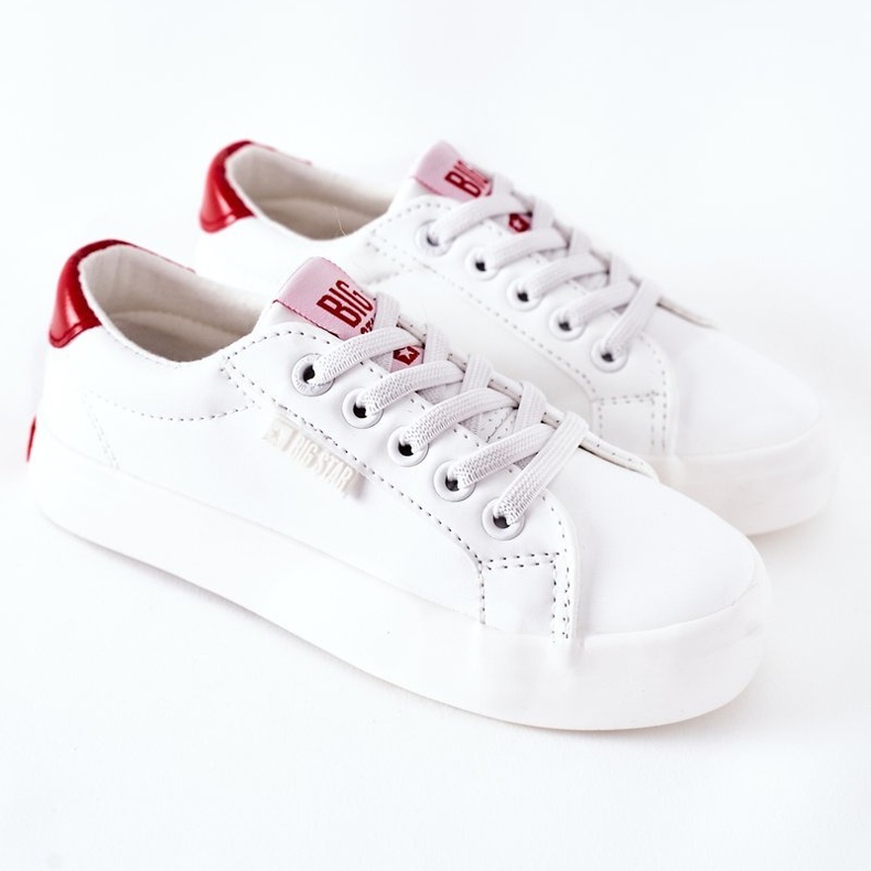 Baskets en cuir pour enfants Big Star DD374134 Blanc 2
