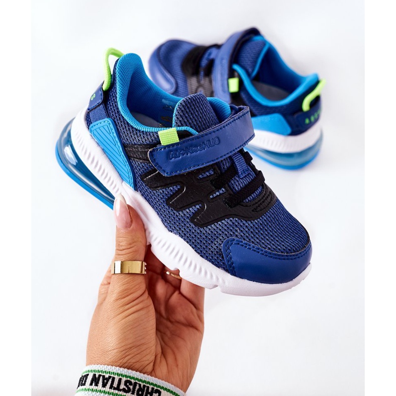 Chaussures de Sport Enfant Avec Velcro ABCKIDS Bleu-Noir le noir 1