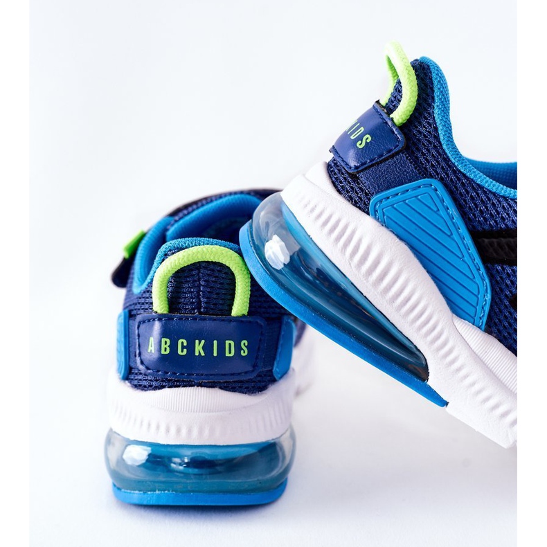 Chaussures de Sport Enfant Avec Velcro ABCKIDS Bleu-Noir 2
