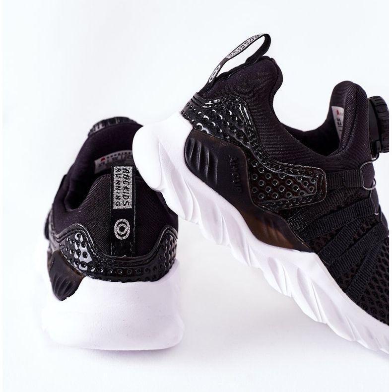 Chaussures De Sport Enfant Avec Bouton ABCKIDS Noir 1
