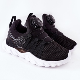 Chaussures De Sport Enfant Avec Bouton ABCKIDS Noir 2