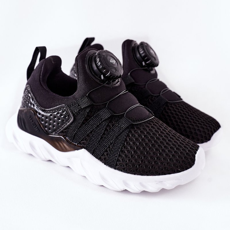 Chaussures De Sport Enfant Avec Bouton ABCKIDS Noir 2
