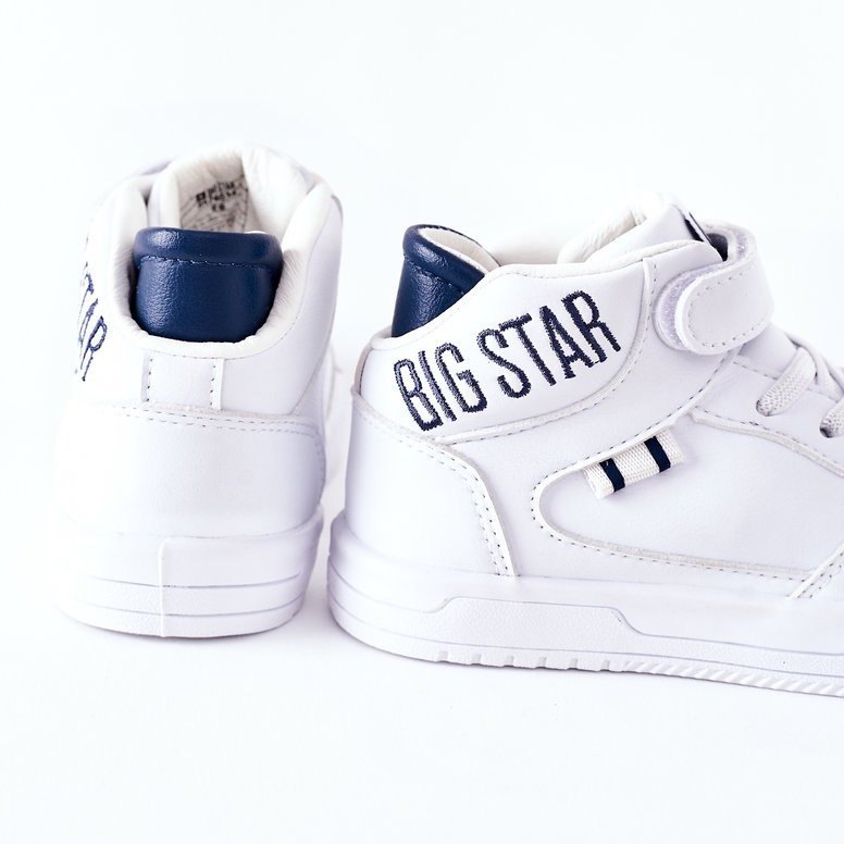 Chaussures de sport pour enfants Big Star II374034 Blanc et bleu marine blanche 1