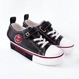 Baskets en cuir pour enfants Big Star II374042 Noir 2