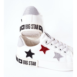 Baskets en cuir pour enfants Big Star II374032 Blanc blanche 1