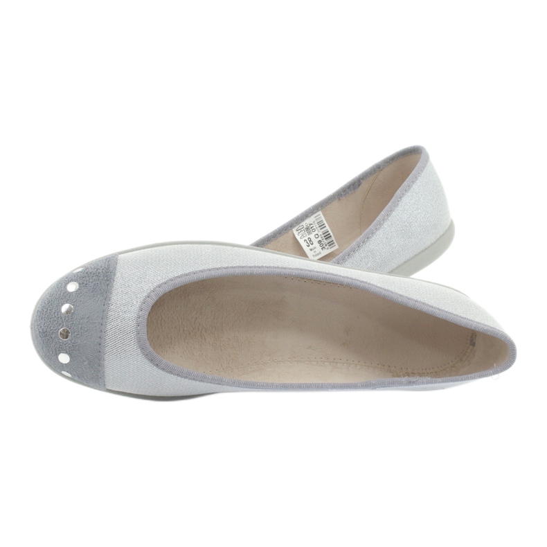 Ballerines jeunesse Befado 309Q017 argent 5