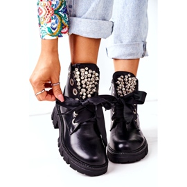 PS1 Travailleurs Chauds Avec Des Perles De Métal Noir Perla 5