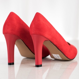 Sabatina Escarpins classiques à talons hauts rouge 1