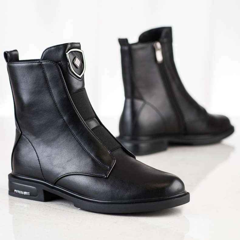 Filippo Bottes à la mode avec isolation le noir 1