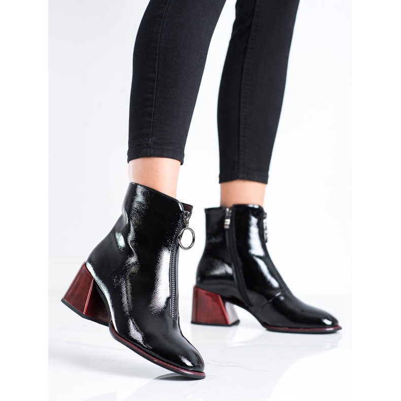 Filippo Bottes élégantes avec une fermeture éclair le noir 2